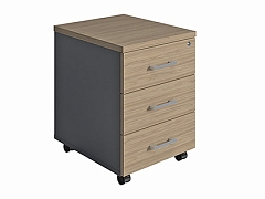 Тумба выкатная NPW-406 L3 вяз натуральный / антрацит