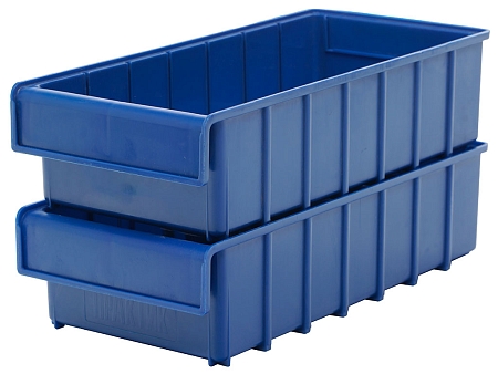 Ящик пластиковый Практик 400x185x100 синий