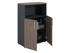 Шкаф NW 1280/2 полузакрытый темный орех/антрацит