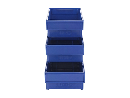 Ящик пластиковый Практик 500x185x100 синий